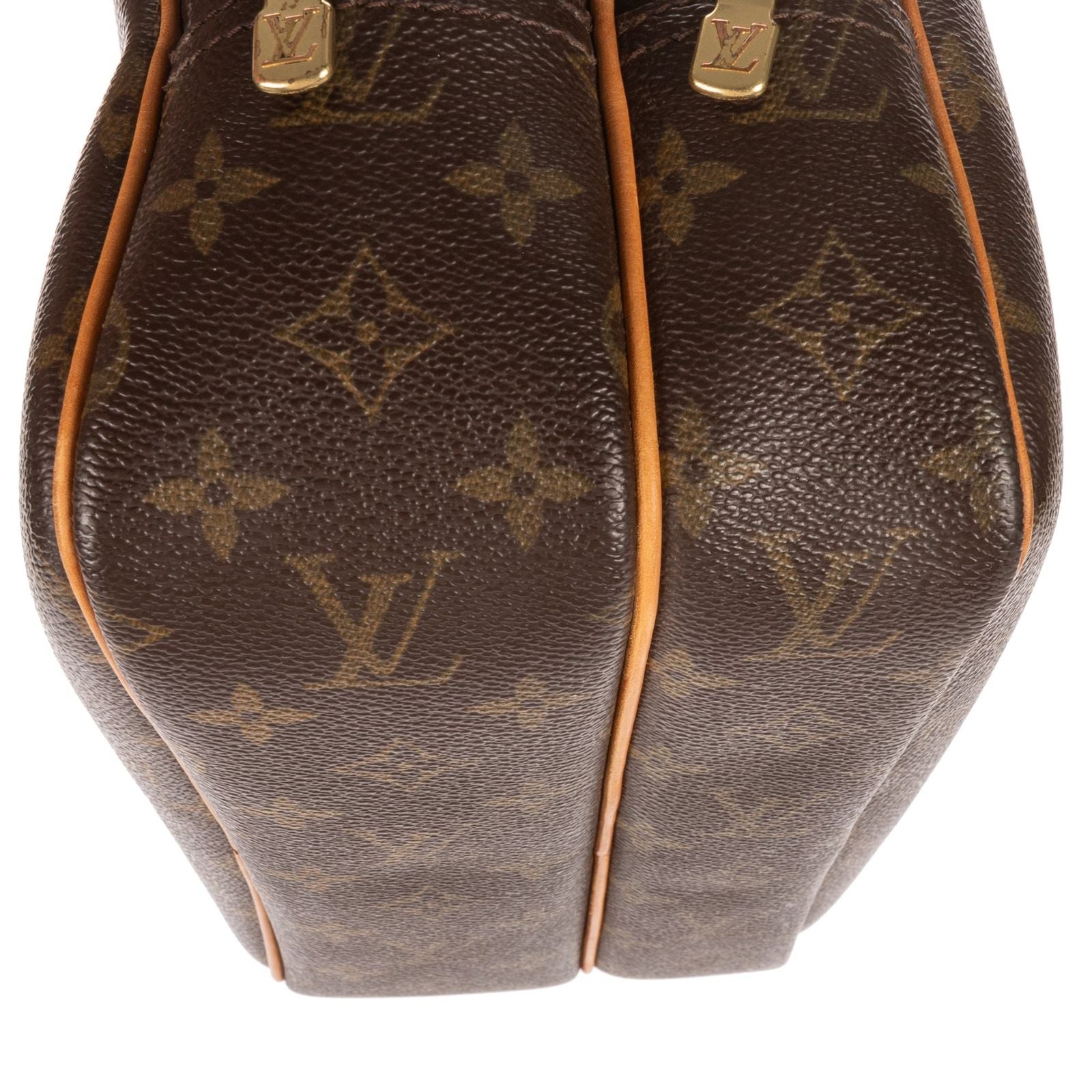 Louis Vuitton Reporter Brown Monogram Canvas Shoulder Bag