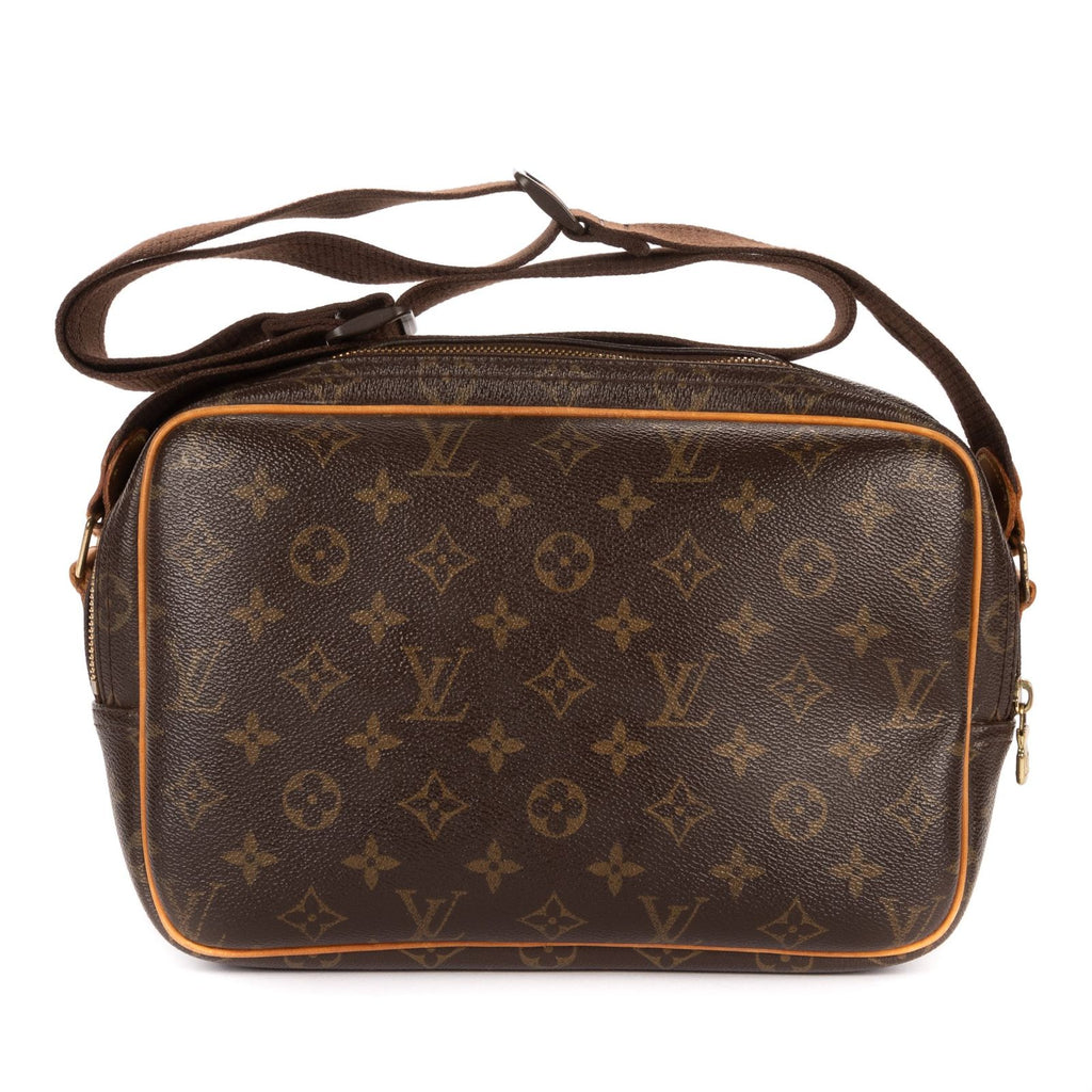 Louis Vuitton Reporter Brown Monogram Canvas Shoulder Bag