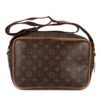 Louis Vuitton Reporter Brown Monogram Canvas Shoulder Bag