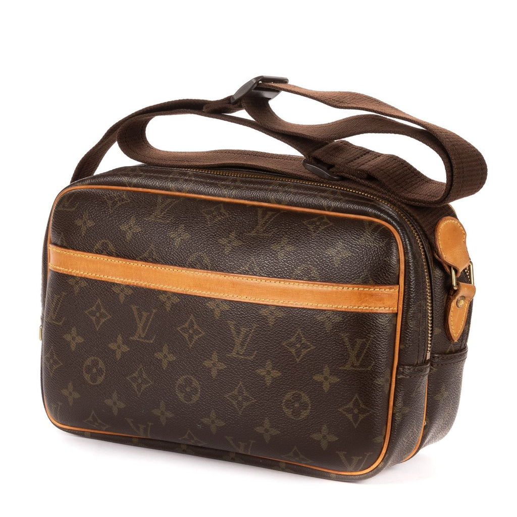 Louis Vuitton Reporter Brown Monogram Canvas Shoulder Bag