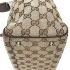Gucci Web Medium Pop Tote Brown Beige GG Canvas — view 7