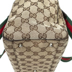 Gucci Web Medium Pop Tote Brown Beige GG Canvas — view 8