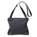 Gucci Large Square Zip Messenger Black Diamante Canvas