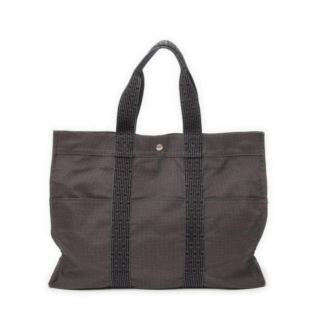 Hermes Her Line Tote Gray Canvas — view 5