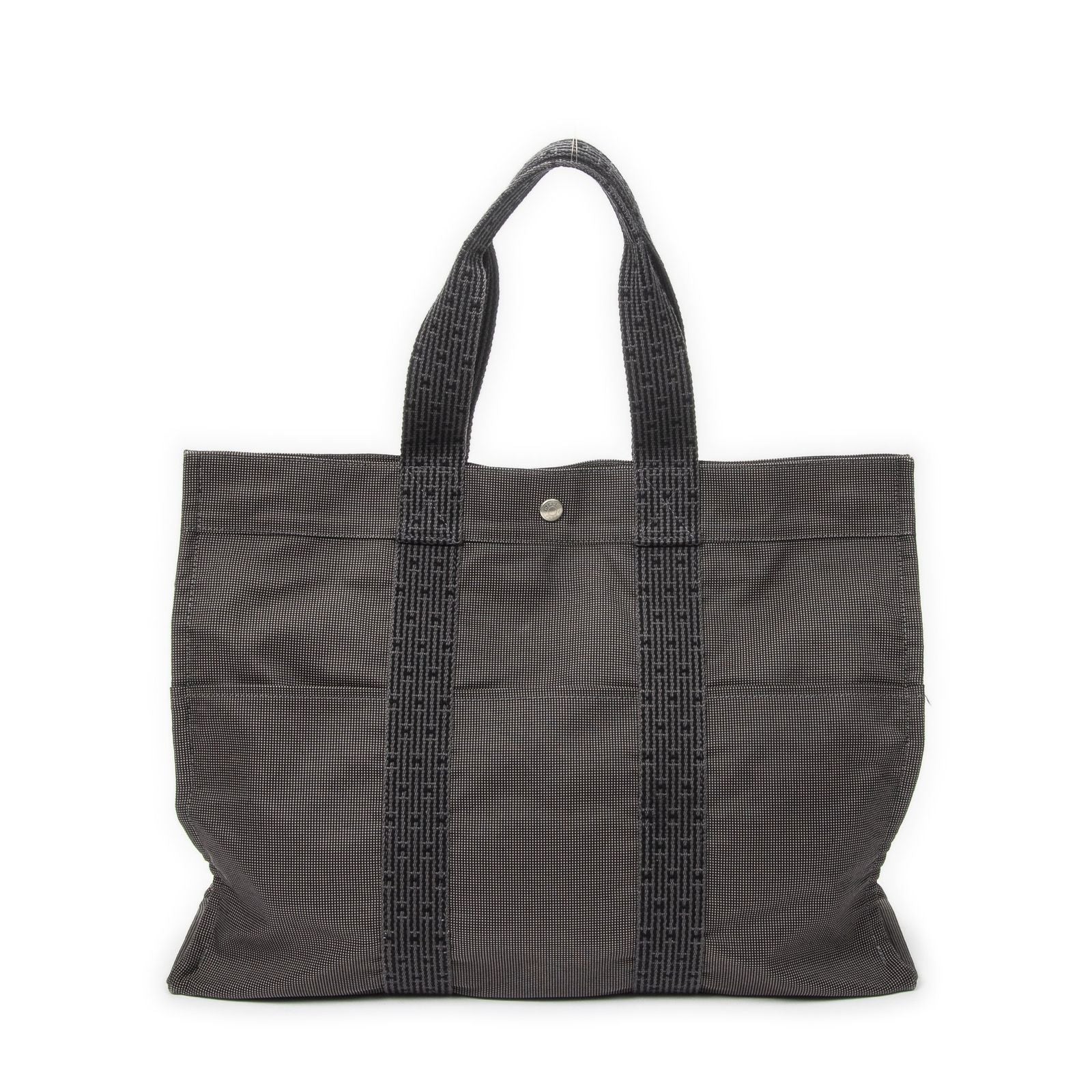 Hermes Her Line Tote Gray Canvas — view 5