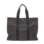 Hermes Her Line Tote Gray Canvas