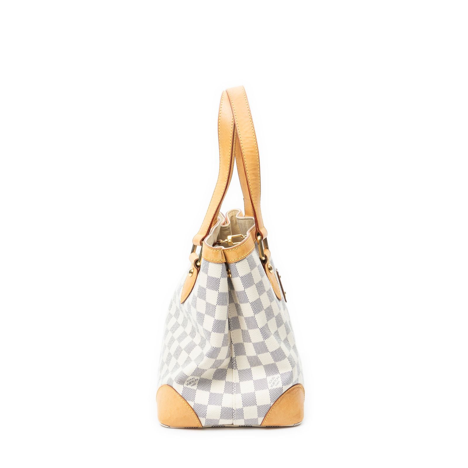 Louis Vuitton Hampstead Ivory Damier Azur Tote — view 4