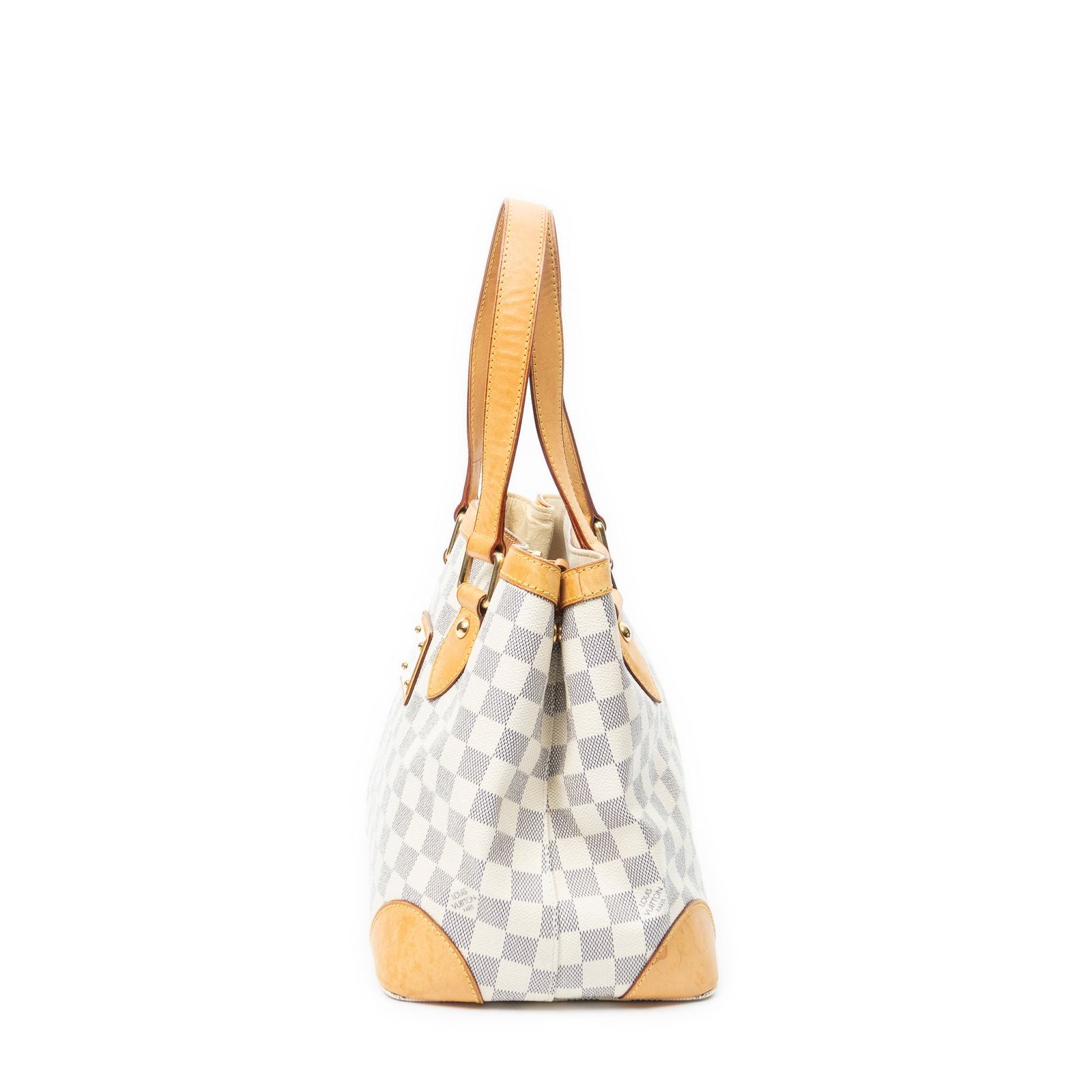 Louis Vuitton Hampstead Ivory Damier Azur Tote — view 3