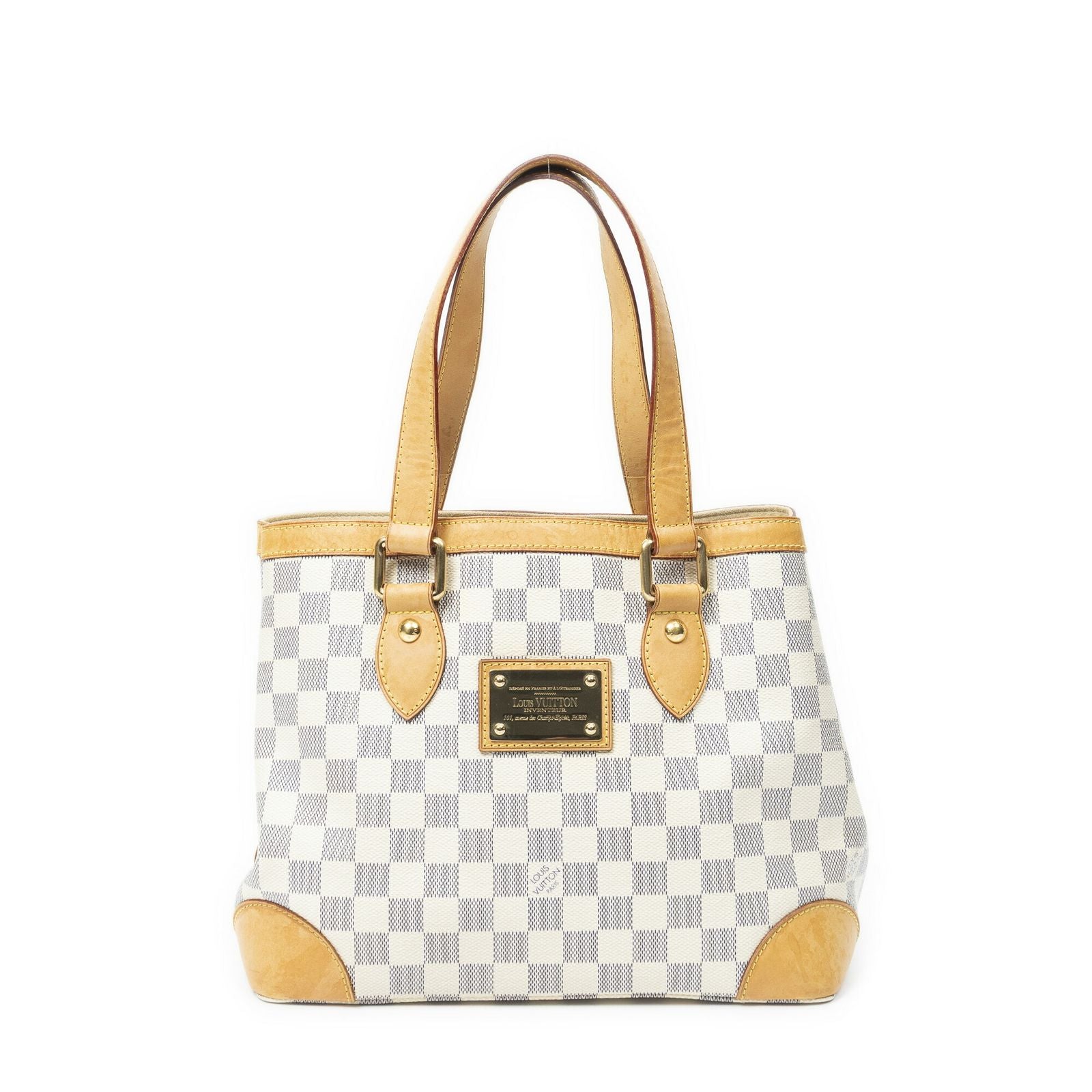Louis Vuitton Hampstead Ivory Damier Azur Tote
