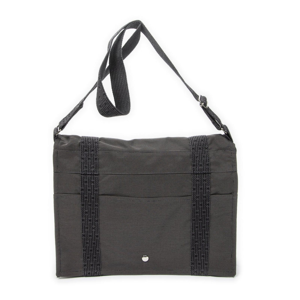 Hermes Herline Besace Gray Canvas Shoulder