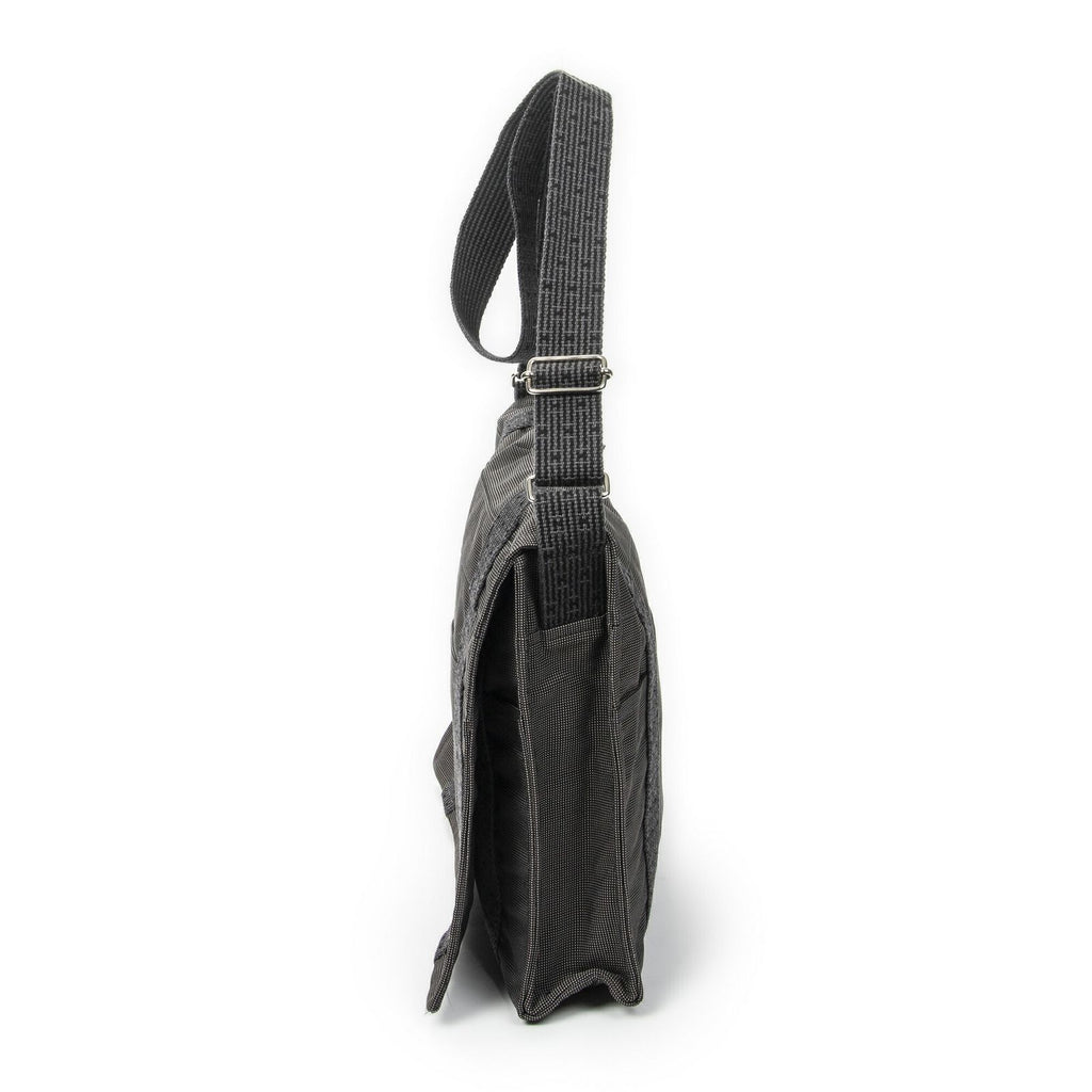 Hermes Herline Besace Gray Canvas Shoulder — view 3