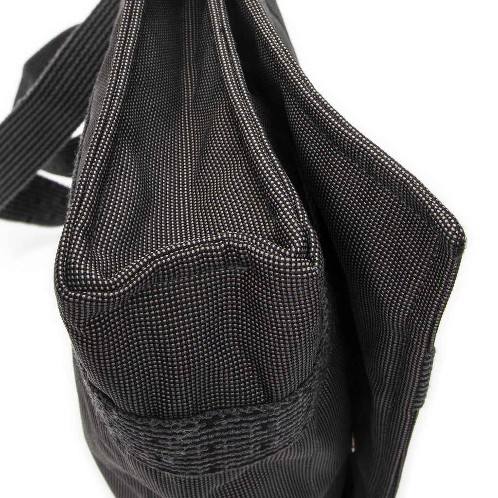 Hermes Herline Besace Gray Canvas Shoulder — view 7