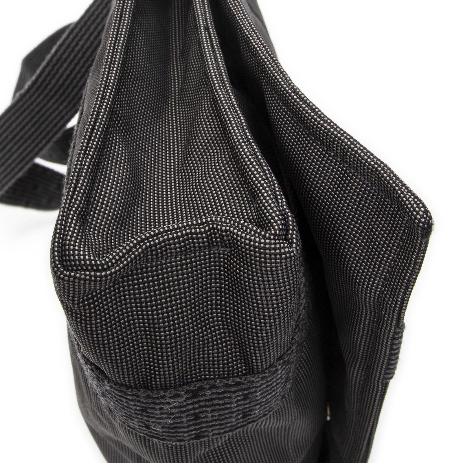 Hermes Herline Besace Gray Canvas Shoulder — view 7