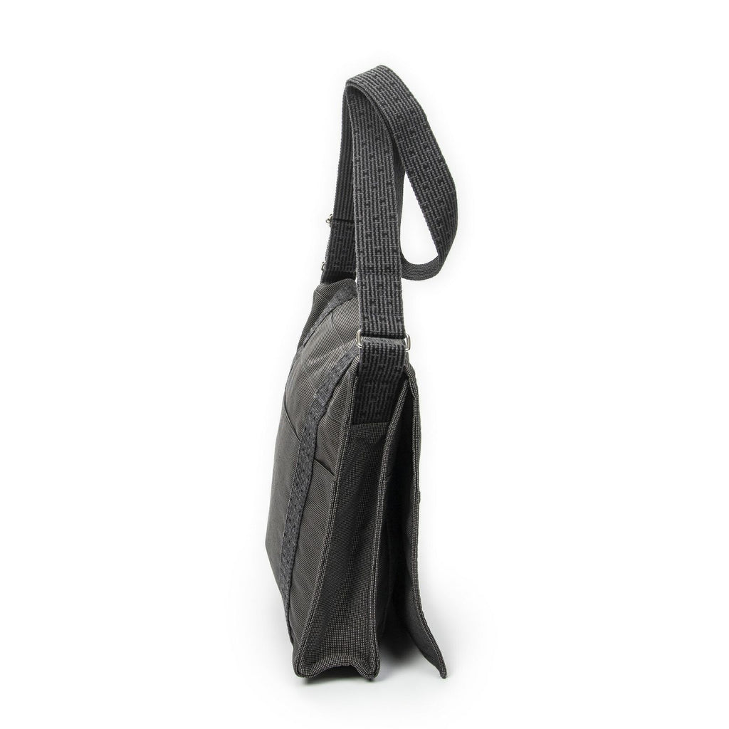 Hermes Herline Besace Gray Canvas Shoulder — view 4