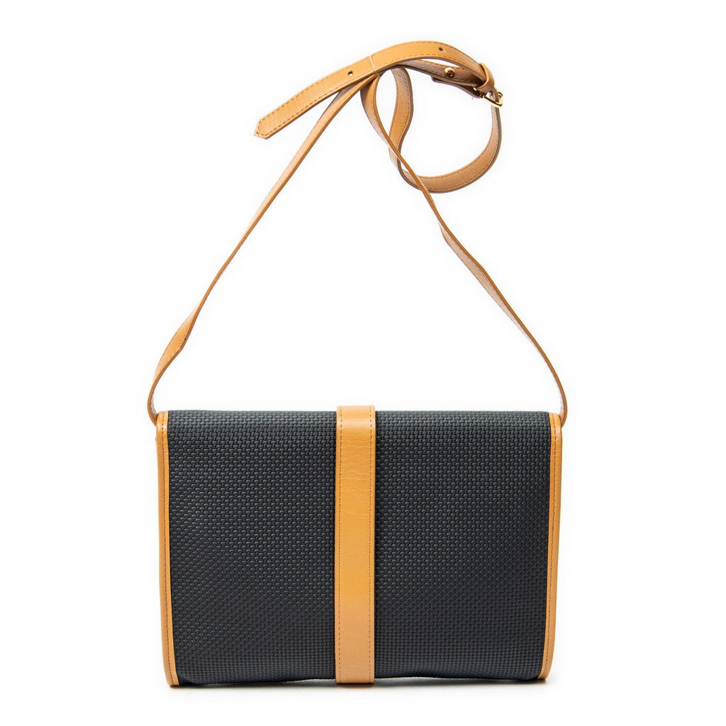 Saint Laurent Vintage Flap Crossbody Black Brown Van Gogh Canvas — view 5