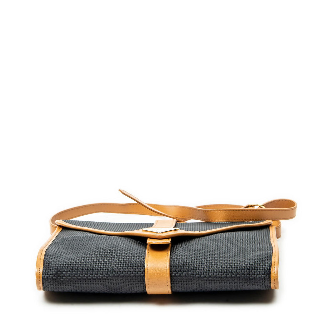 Saint Laurent Vintage Flap Crossbody Black Brown Van Gogh Canvas — view 6