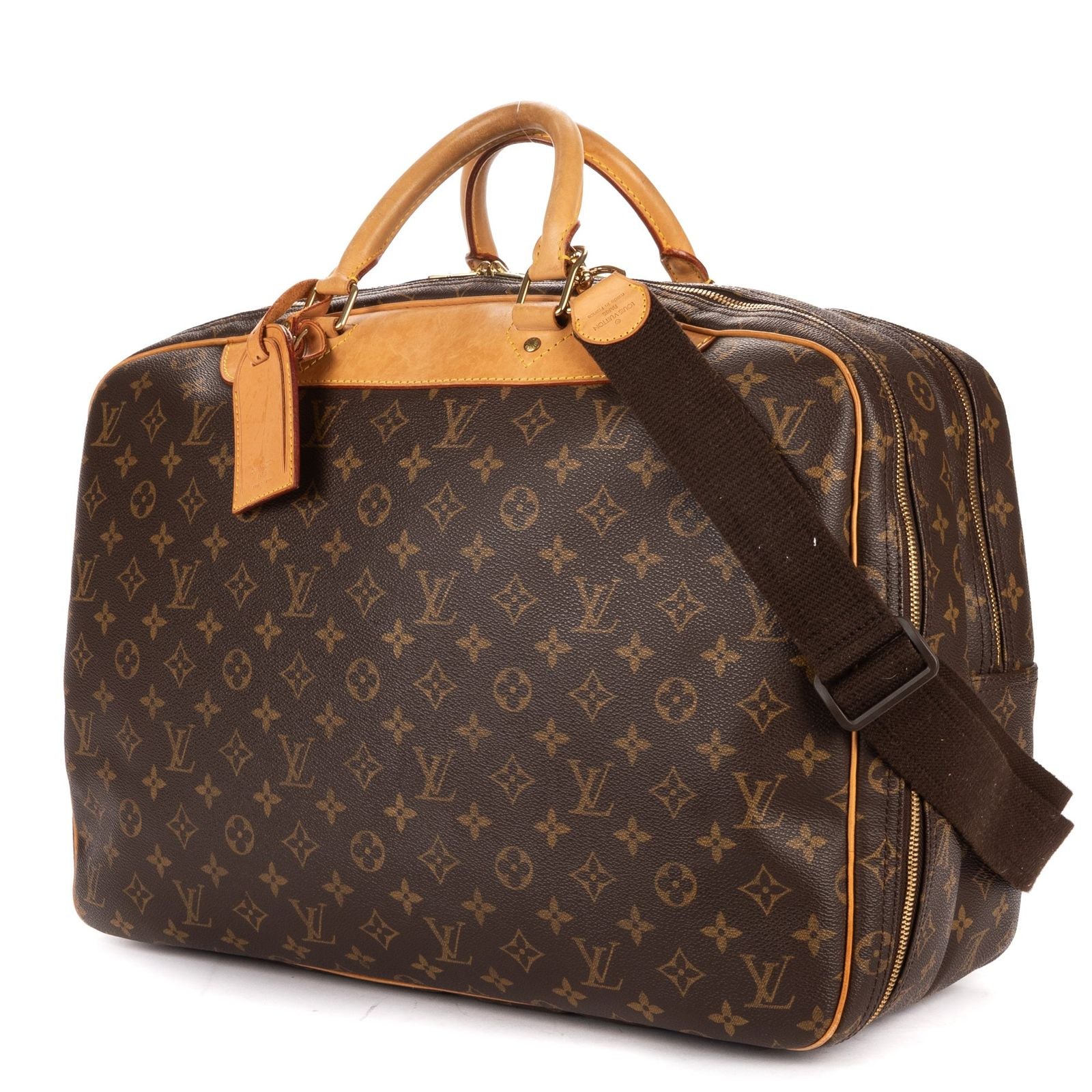 Louis Vuitton Aliz? Boston Brown Monogram Canvas Handbag — view 2