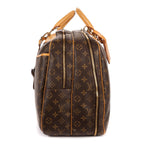 Louis Vuitton Aliz? Boston Brown Monogram Canvas Handbag — view 4