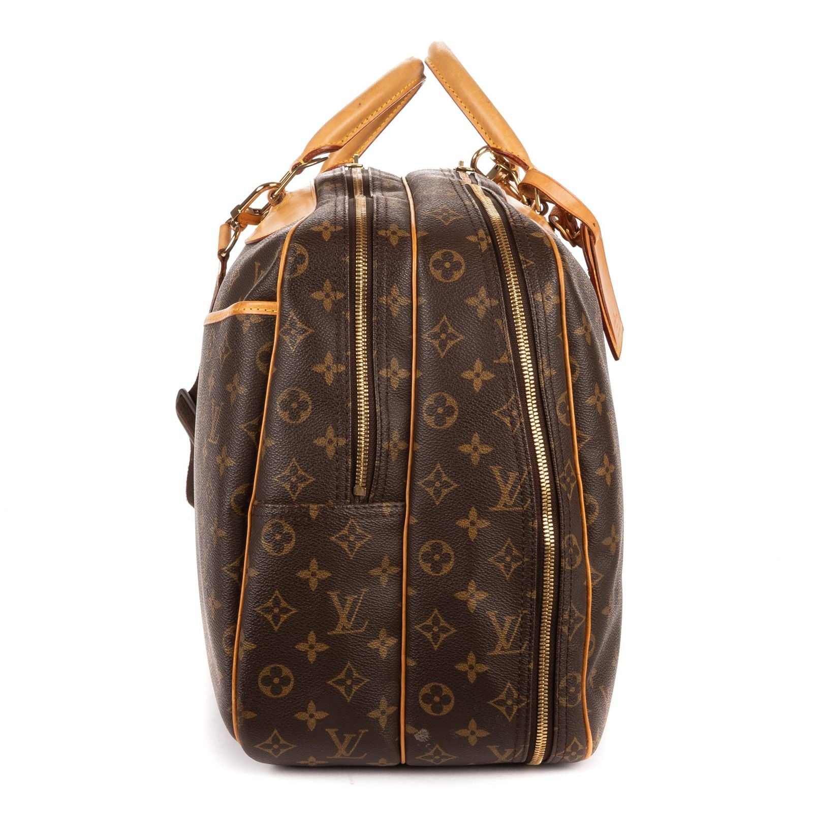 Louis Vuitton Aliz? Boston Brown Monogram Canvas Handbag — view 4
