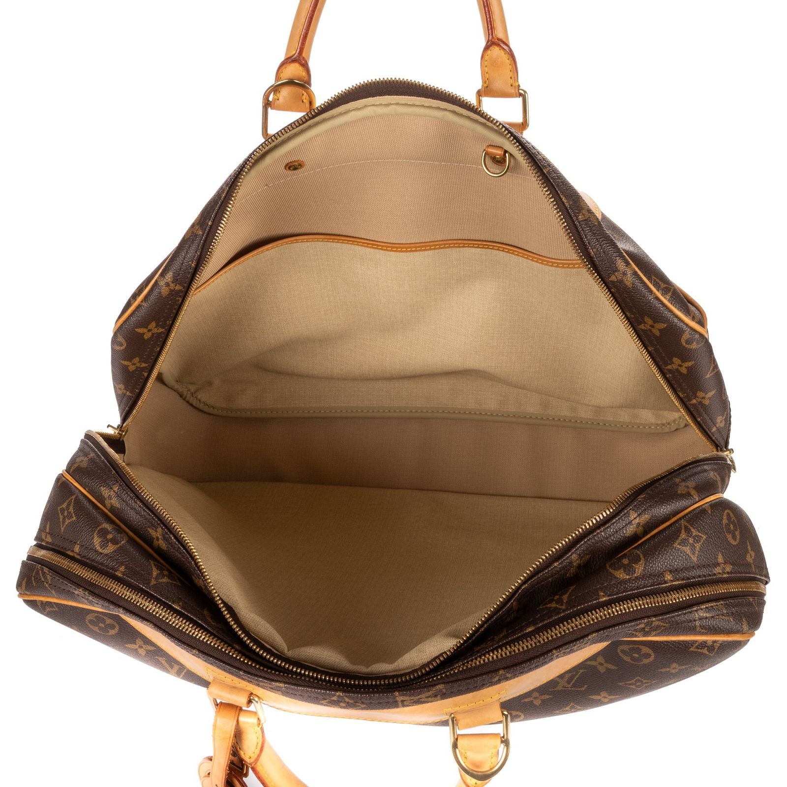 Louis Vuitton Aliz? Boston Brown Monogram Canvas Handbag — view 9
