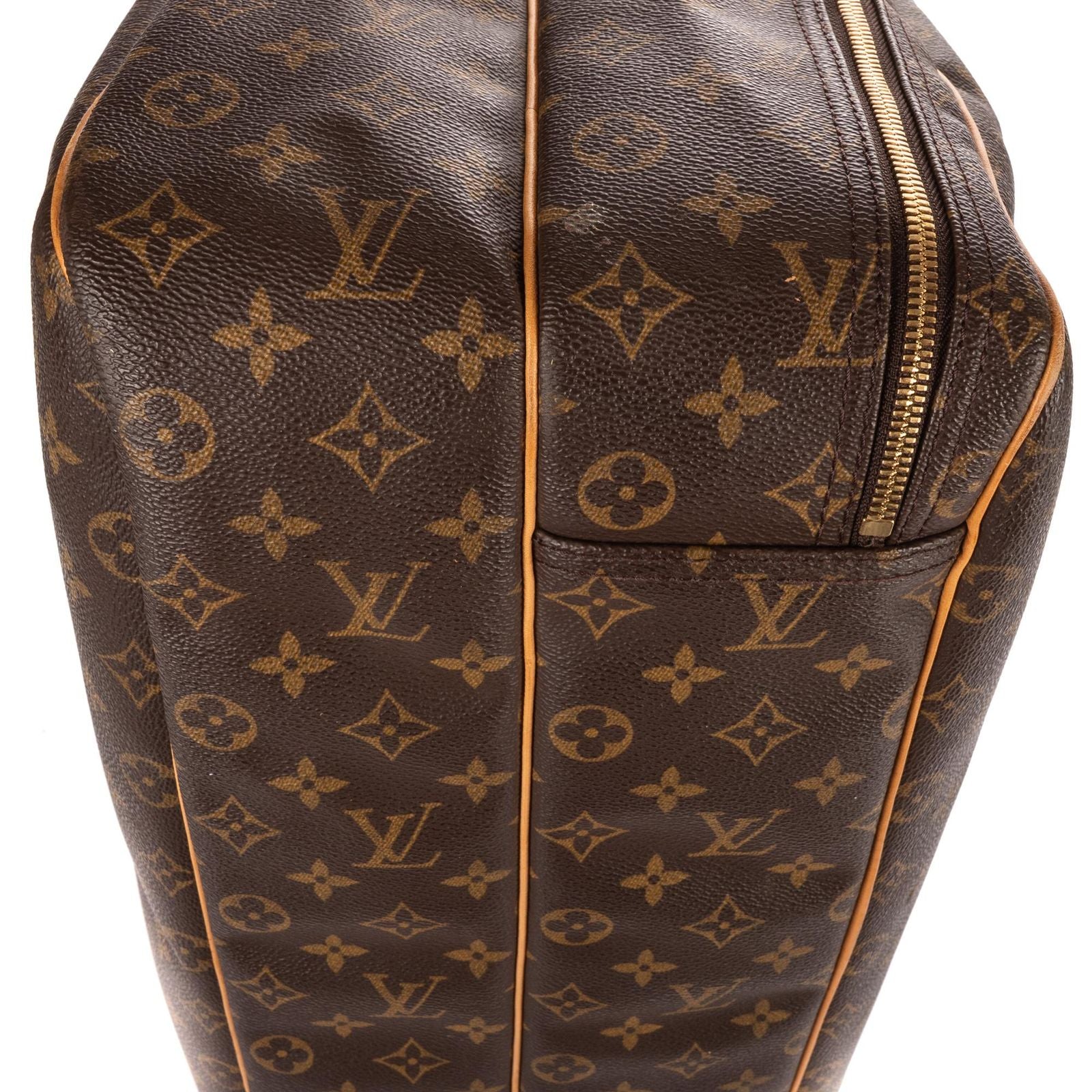 Louis Vuitton Aliz? Boston Brown Monogram Canvas Handbag — view 8
