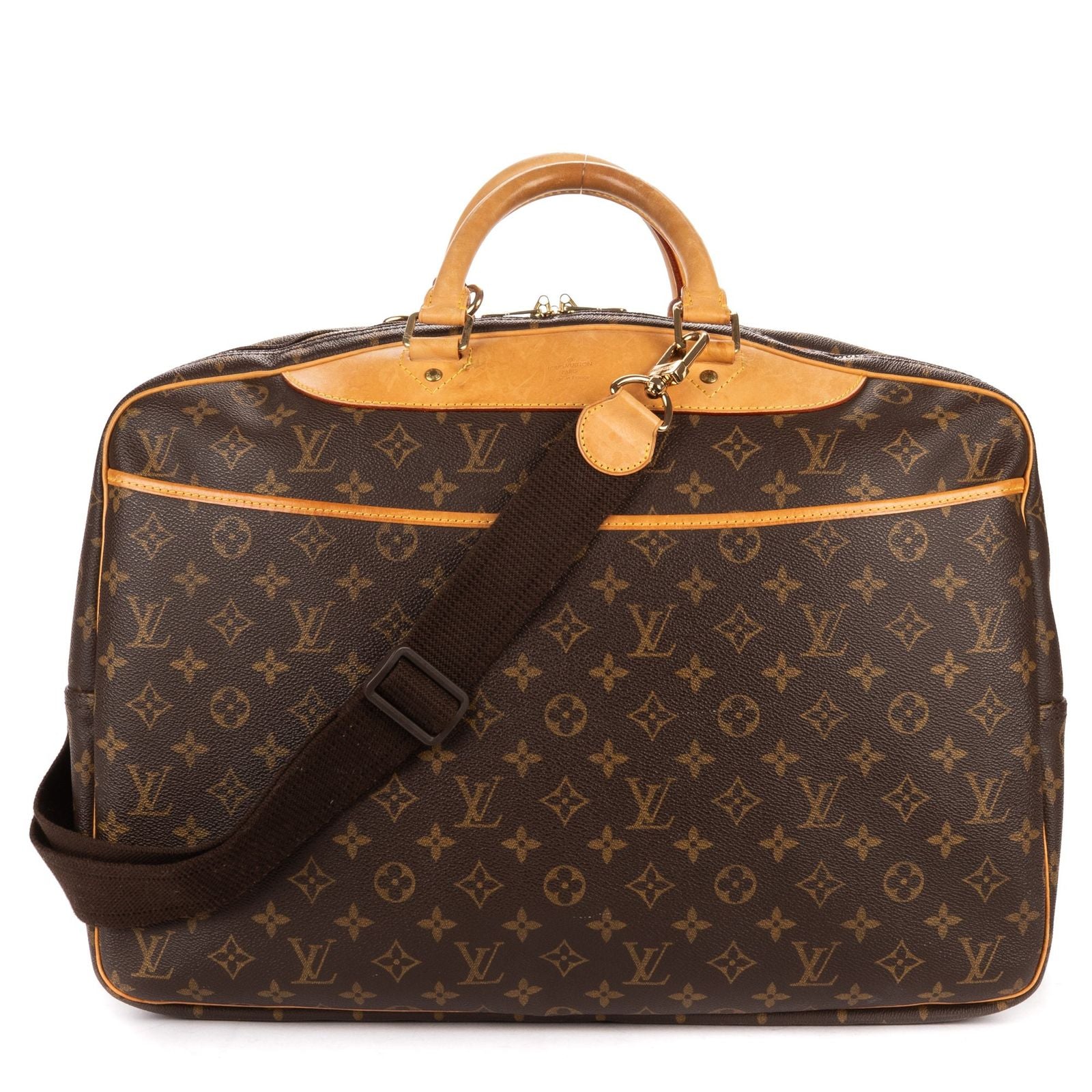 Louis Vuitton Aliz? Boston Brown Monogram Canvas Handbag — view 5