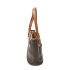 Celine Vintage Bucket Tote Bag Brown Macadam Canvas