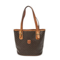 Celine Vintage Bucket Tote Bag Brown Macadam Canvas