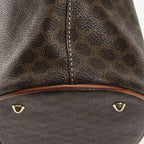 Celine Vintage Bucket Tote Bag Brown Macadam Canvas