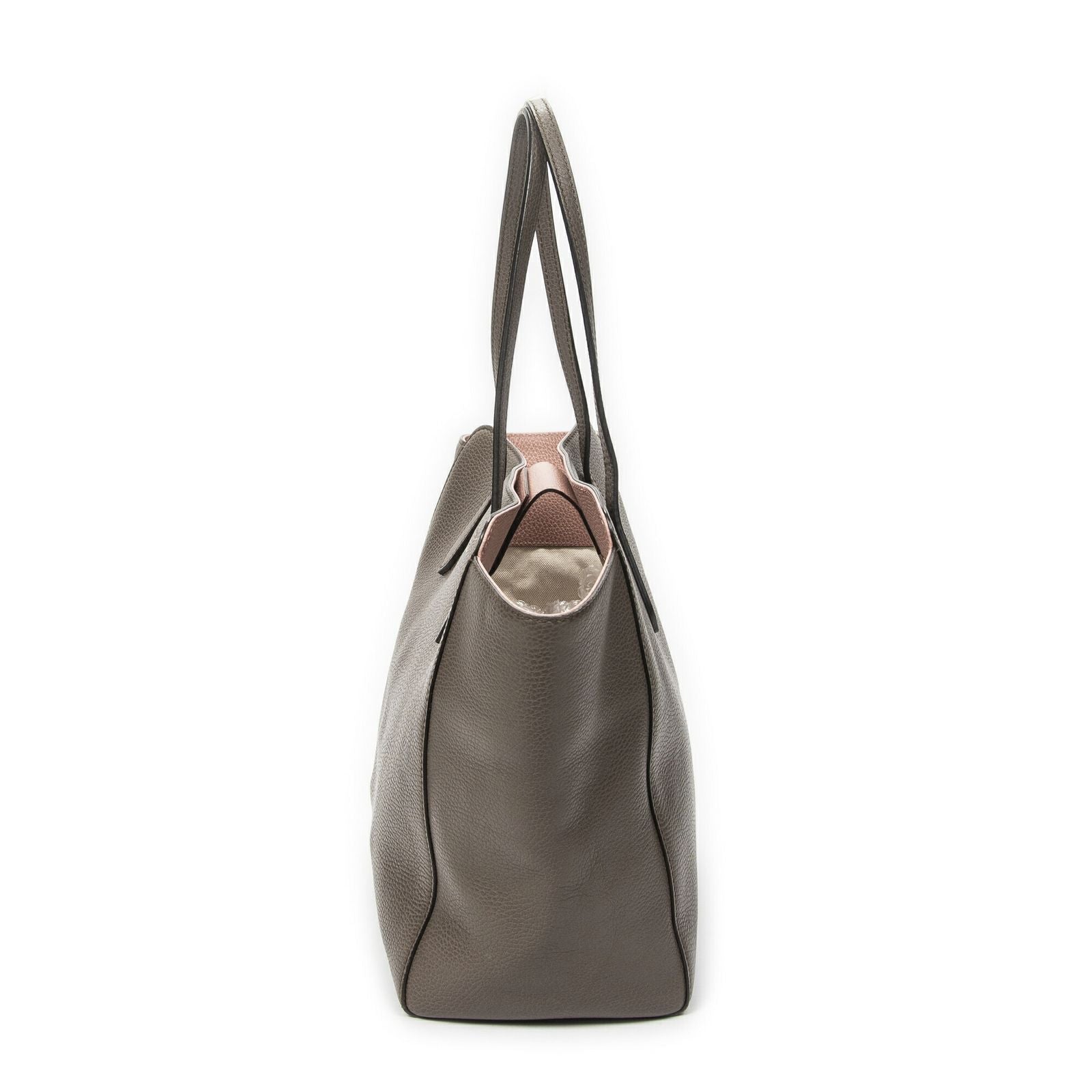 Gucci Swing Tote Taupe Pink Grain Calf Skin Leather — view 3