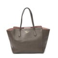 Gucci Swing Tote Taupe Pink Grain Calf Skin Leather