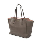 Gucci Swing Tote Taupe Pink Grain Calf Skin Leather — view 2