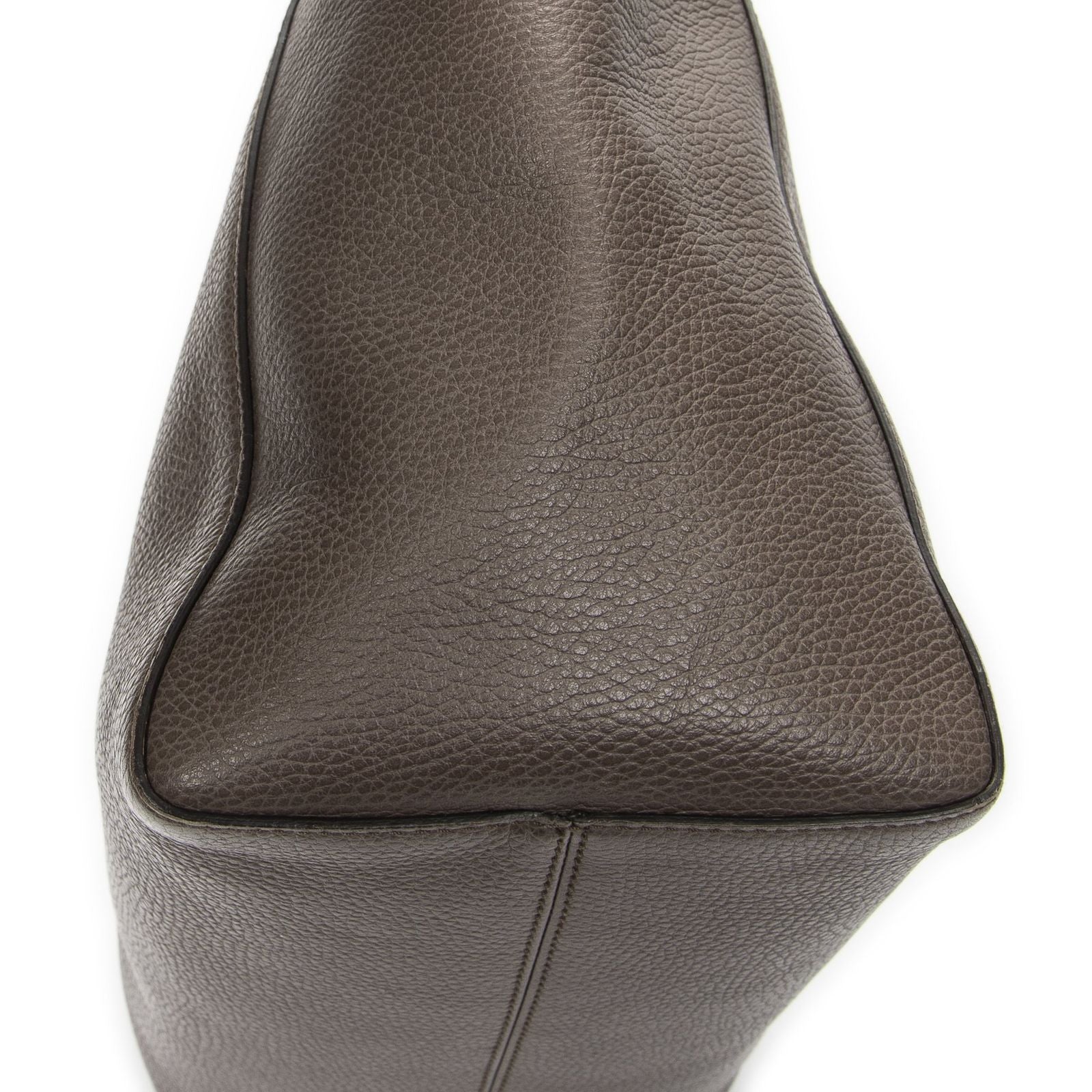 Gucci Swing Tote Taupe Pink Grain Calf Skin Leather — view 7