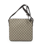 Gucci Square Zip Messenger Beige Dark Brown Supreme Canvas — view 5