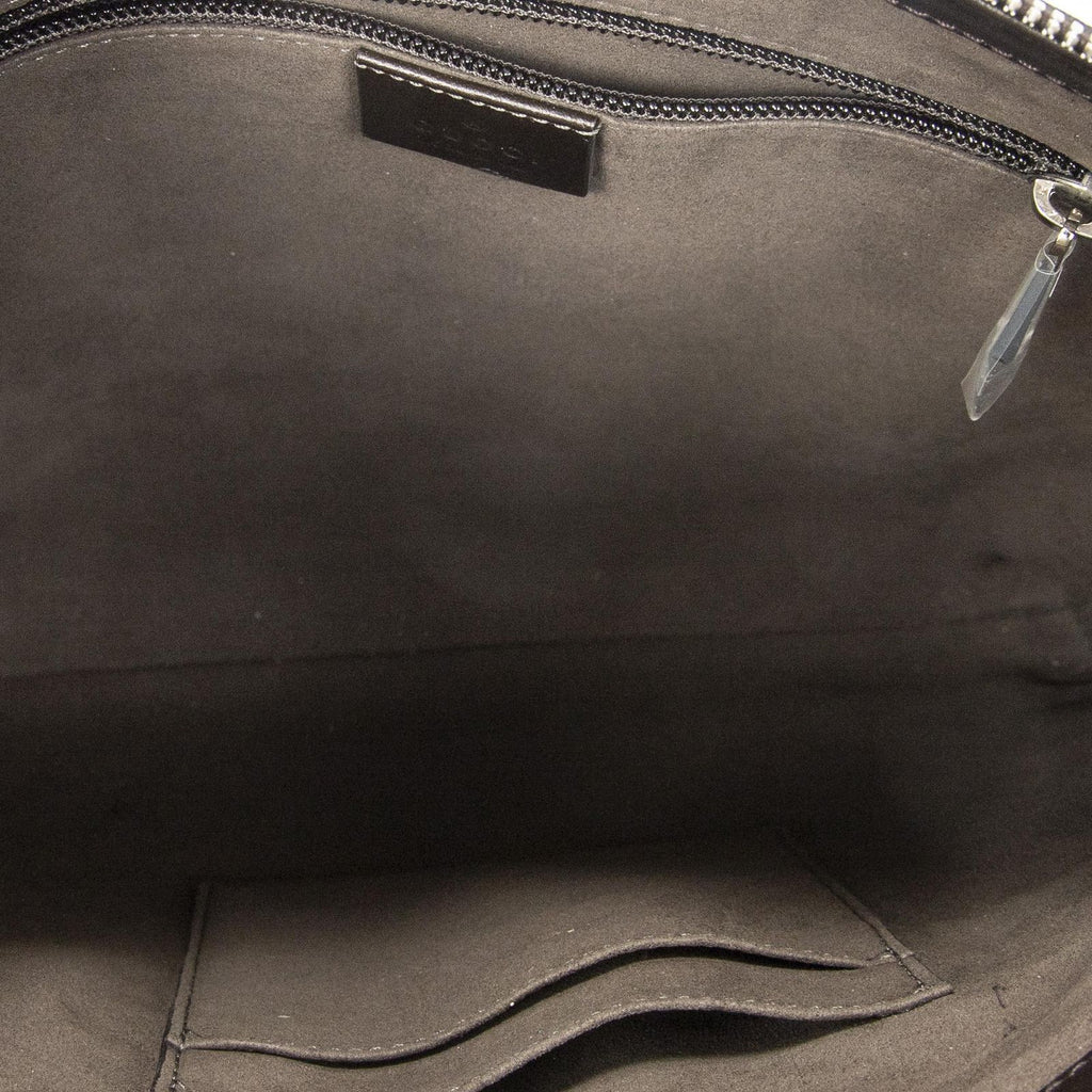Gucci Square Zip Messenger Beige Dark Brown Supreme Canvas — view 9
