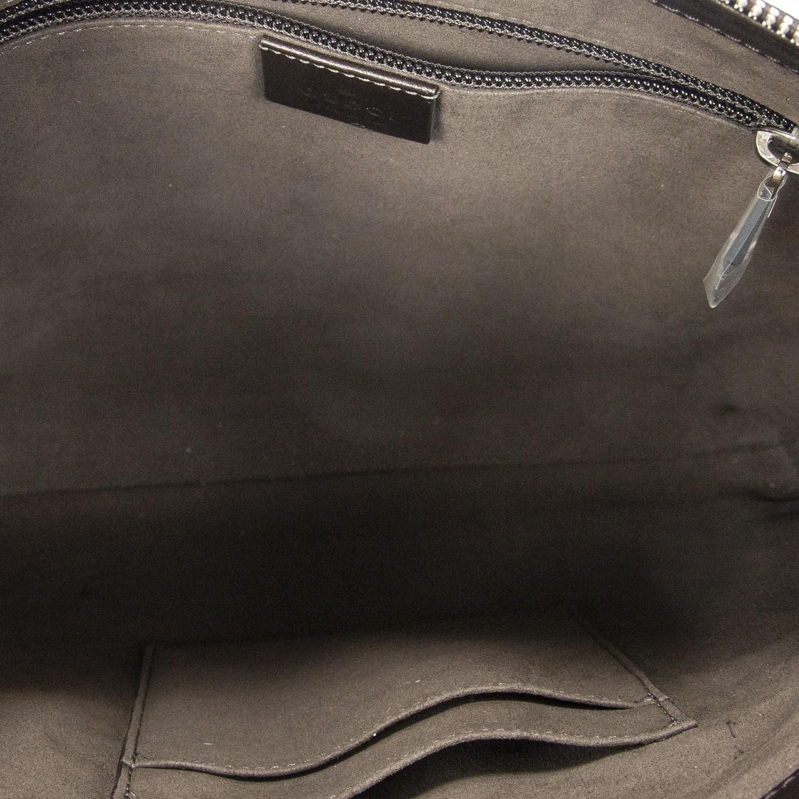 Gucci Square Zip Messenger Beige Dark Brown Supreme Canvas — view 9