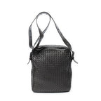 Bottega Veneta Front Pocket Messenger Bag Dark Brown Trim Intrecciato Leather — view 5