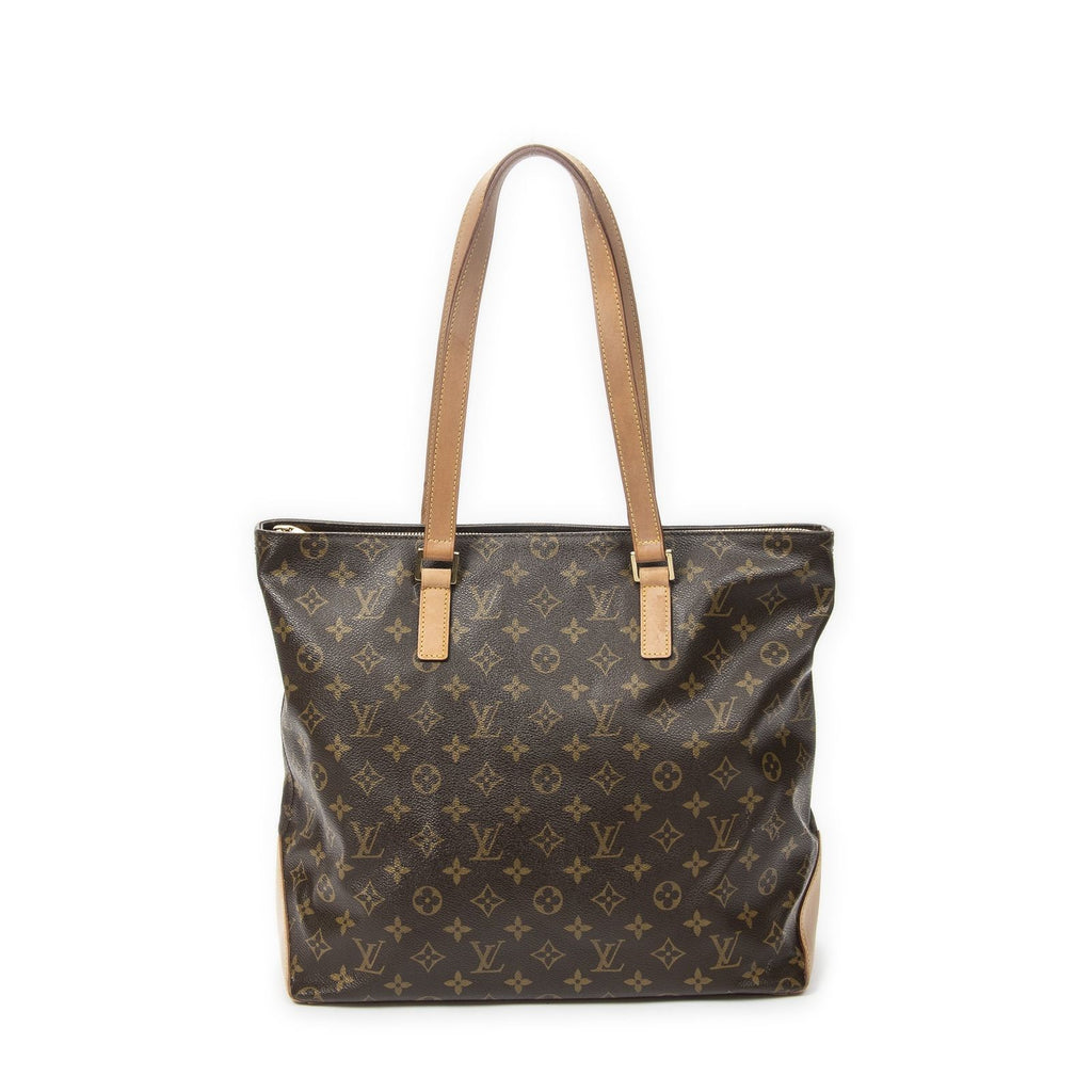 Louis Vuitton Cabas Mezzo Brown Monogram Canvas Tote — view 5