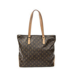 Louis Vuitton Cabas Mezzo Brown Monogram Canvas Tote — view 5