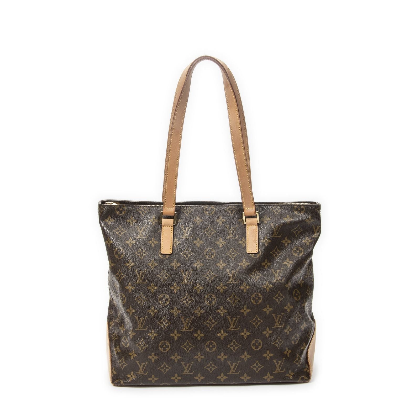 Louis Vuitton Cabas Mezzo Brown Monogram Canvas Tote — view 5