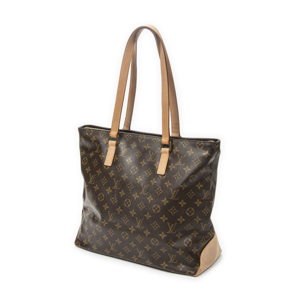 Louis Vuitton Cabas Mezzo Brown Monogram Canvas Tote — view 2