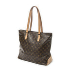 Louis Vuitton Cabas Mezzo Brown Monogram Canvas Tote — view 2
