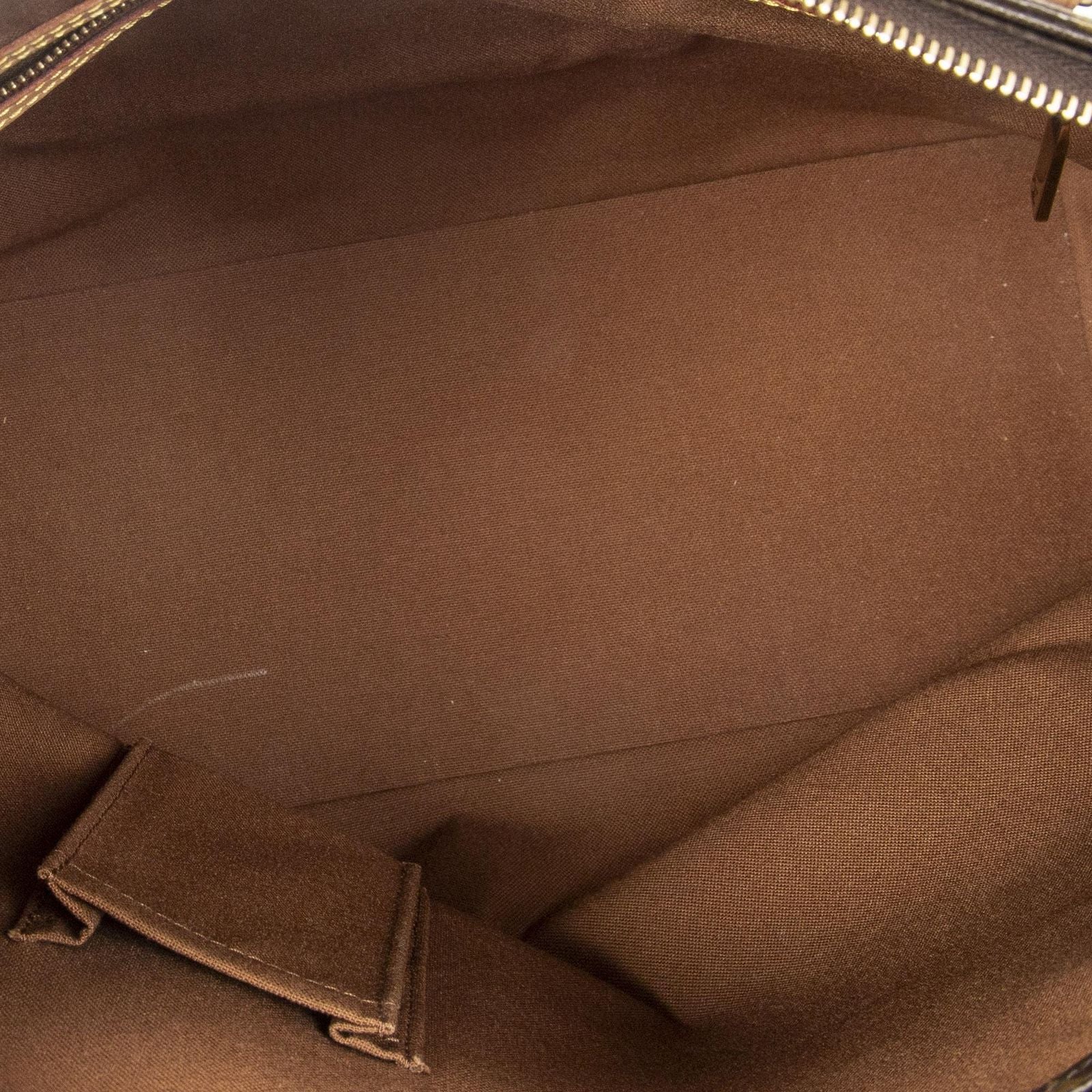 Louis Vuitton Cabas Mezzo Brown Monogram Canvas Tote — view 9