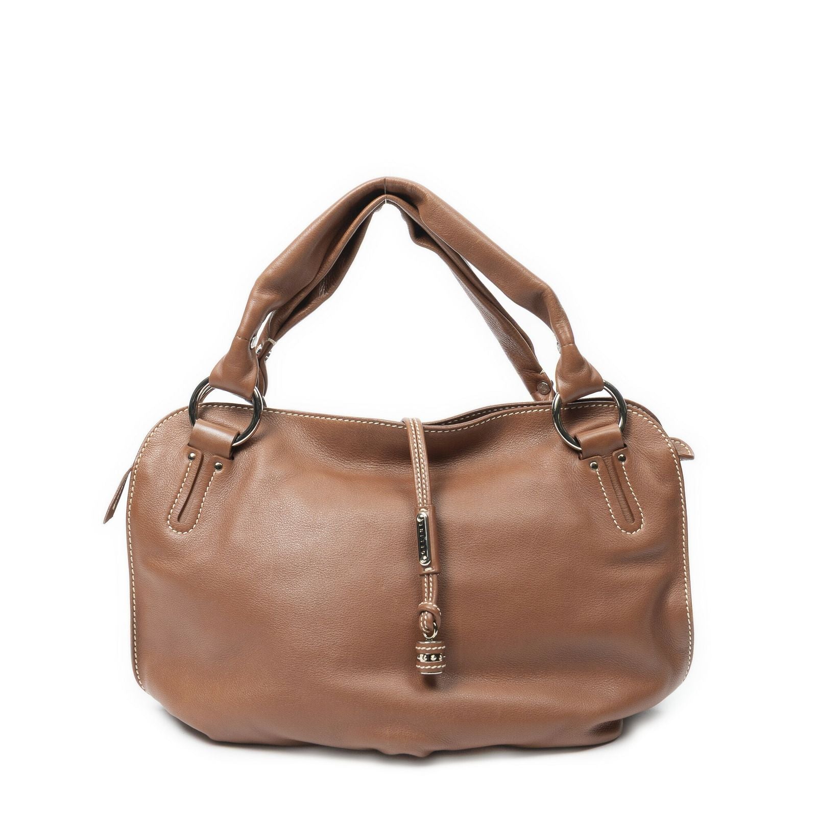 Celine Bittersweet Brown Gray Leather Shoulder