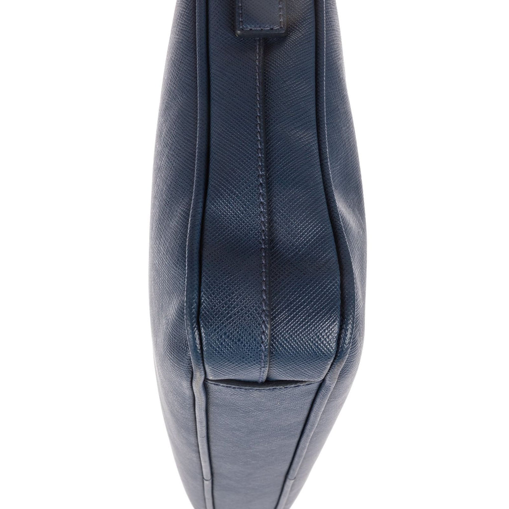 Prada Briefcase Blue Saffiano Leather