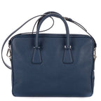Prada Briefcase Blue Saffiano Leather