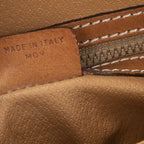 Celine Toiletries Pouch Beige Brown Macadam Canvas — view 5