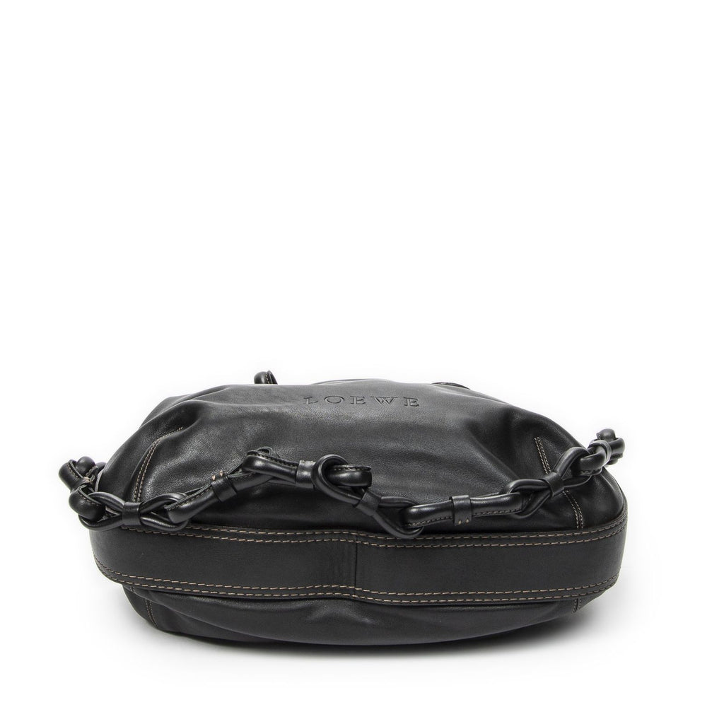 Loewefiesta Satchel Black Calfskin Leather — view 6