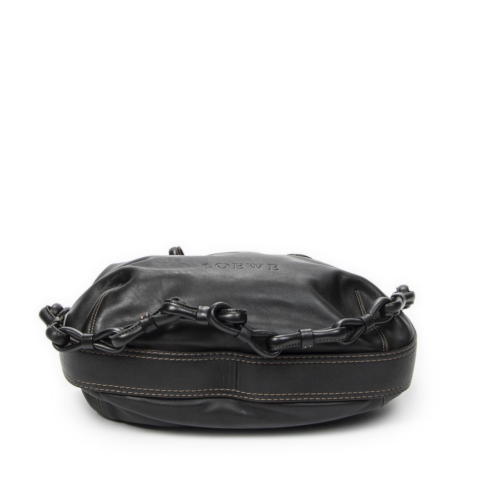 Loewefiesta Satchel Black Calfskin Leather — view 6