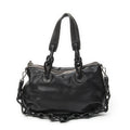 Loewefiesta Satchel Black Calfskin Leather